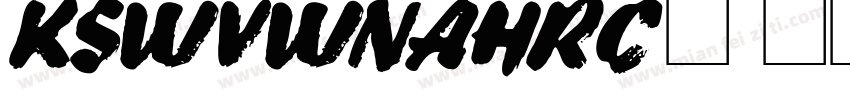 KSWVWNAHRC0 18 00字体转换